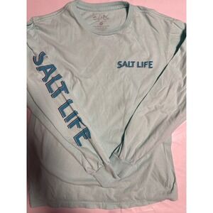 Salt Life Kids Long Sleeve Cracking Claws Graphic T Shirt Top, Size SML